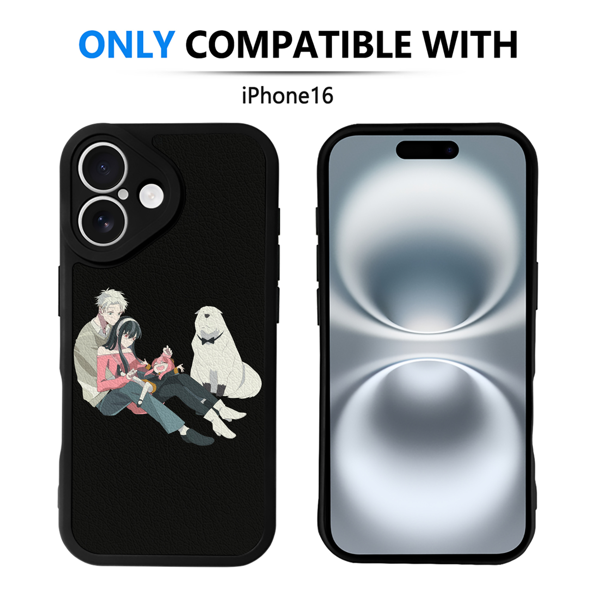 （画像用） SPY×FAMILY间谍家家酒 【iPhone 16シリーズ対応】シリコンスマホケース（レザー調） 材質：シリコン